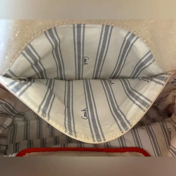 Coach canvas beach umbrella tote - Picture 9 of 16